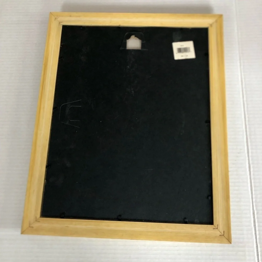 Vtg Frog Embroidery Art with Gold Frame - Picture 5 of 13
